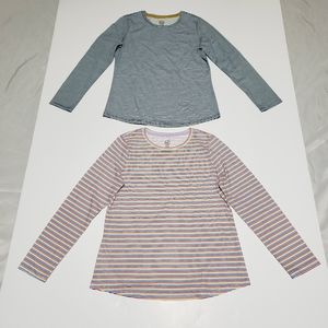 Wonder Nation Girls Long Sleeve T-Shirt Set.